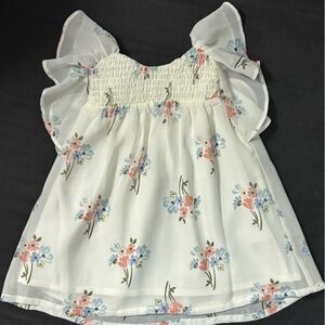 Carter's White Floral Kids Dress